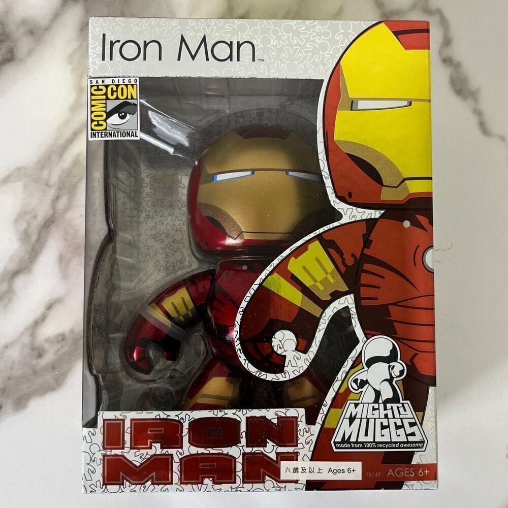 Mighty Muggs Iron Man Marvel Hasbro 2008 NEW Action Figure Collectible